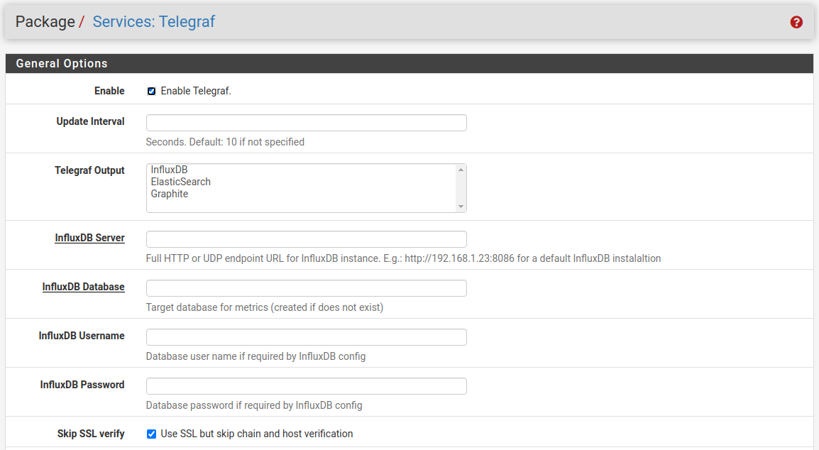 Instalación de Telegraf 5